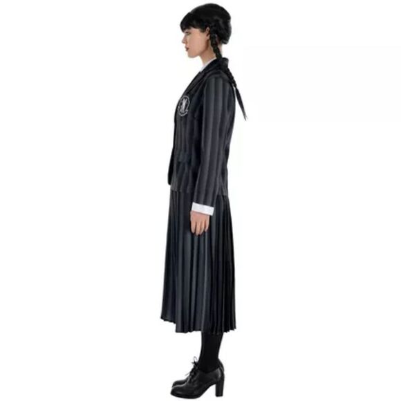 Wednesday Addams Nevermore Uniform Costume TV Series Adult Small 2-4 - Picture 3 of 10